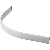 Cezares Tray Экран для поддона из алюминия правый 80x10h см, цвет: белый TRAY-AS-RH-120/80-100-SCR-R