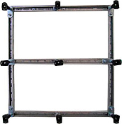 Cezares Tray Каркас для SMC поддона с ножками 90x80 см, цвет: хром TRAY-M-AH-90/80-ML