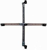 Cezares Tray Каркас для SMC поддона с ножками 100x100 см, цвет: хром TRAY-M-R-100-ML