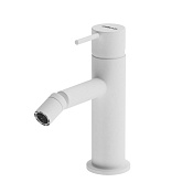 Cezares Leaf Смеситель для биде с донным клапаном, излив 10,5 см, цвет: белый матовый LEAF-BSM-L-BIO