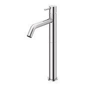 Cezares Leaf Смеситель для раковины высокий, без донного клапана, излив 13,8 см, цвет: хром LEAF-LC2-L-01-W0