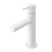 Cezares Leaf Смеситель для раковины, с донным клапаном, излив 10,2 см, цвет: белый матовый LEAF-LSM1-L-BIO