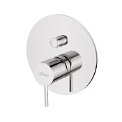 Cezares Leaf Смеситель для душа встраиваемый, на 2 потребителя, с внутренней частью, цвет: хром LEAF-VDIM-L-01