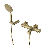 Cezares Leaf Смеситель для ванны с душевым набором - ручной душ, шланг, держатель, цвет: sunrise LEAF-VD-L-SR