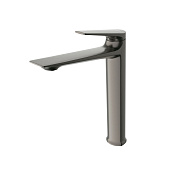 Cezares Liner Смеситель для раковины высокий, без дон. клапана, излив 18,8 см, цвет: оружейная сталь LINER-LC-GM-W0