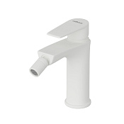 Cezares Nautic Смеситель для биде с донным клапаном, излив 11,2 см, цвет: белый матовый NAUTIC-BS1-BIO