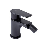 Cezares Nautic Смеситель для биде с донным клапаном, излив 11,2 см, цвет: черный матовый NAUTIC-BS1-NOP