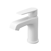 Cezares Nautic Смеситель для раковины, с донным клапаном, излив 10,6 см, цвет: белый матовый NAUTIC-LS1-BIO