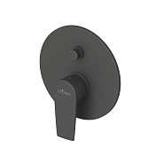 Cezares Nautic Смеситель для душа встраиваемый, на 2 потреб., с внутр. частью, цвет: черный матовый NAUTIC-VDIM-NOP