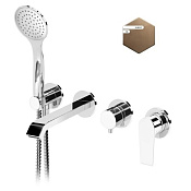 Cezares Nautic Смеситель для ванны встраиваемый с душ. наб. - ручной душ, шланг, держ., цвет: sunset NAUTIC-VDM3-SS