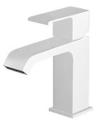 Cezares Porta Смеситель для раковины, с донным клапаном, излив 10,3 см, цвет: белый матовый PORTA-LS1-BIO