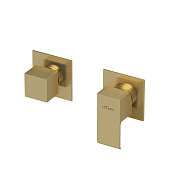 Cezares Porta Смеситель для душа встраиваемый, на 3 потребителя, с внутренней частью, цвет: sunrise PORTA-VDIM3-M-SR