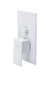 Cezares Porta Смеситель для душа встраиваемый, на 2 потреб., с внутрен. частью, цвет: белый матовый PORTA-VDIM-BIO