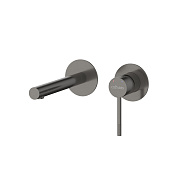 Cezares Relax Смеситель для раковины встраиваемый, внутр. часть, излив 15 см, цвет: оружейная сталь RELAX-BLI2-2-GM-W0