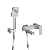 Cezares Slider Смеситель для ванны с душевым набором - ручной душ, шланг, держатель, цвет: сатин SLIDER-VD-IN