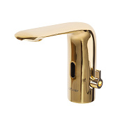 Cezares Vague Смеситель для раковины, без донного клапана, излив 9,3 см, цвет: золото VAGUE-ELS-03-W0