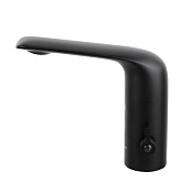 Cezares Vague Смеситель для раковины, без донного клапана, излив 9,3 см, цвет: черный матовый VAGUE-ELS-NOP-W0