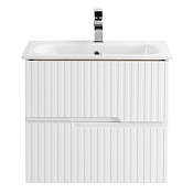 Cezares Duet Тумба под раковину подвесная 57x45x50h см, цвет: bianco lucido DUET-600-2C-SO-BL