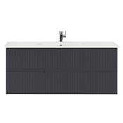 Cezares Duet Тумба под раковину подвесная 117x45x50h см, цвет: grafito DUET-1200-2C-SO-GR-P