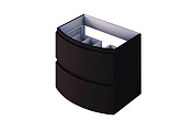 Cezares Vague Тумба под раковину подвесная 69x52x55h см, цвет: nero opaco 55282