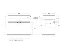 Cezares Elettra Тумба под раковину подвесная 100x51x55h см, цвет: grafito 55526