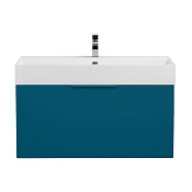 Cezares Premium Тумба под раковину подвесная 90x44x43h см, цвет: blu petrolio 55403