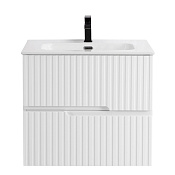 Cezares Duet Тумба под раковину подвесная 70x45,7x50h см, цвет: bianco lucido DUET-N-700-2C-SO-BL