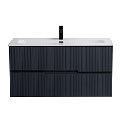 Cezares Duet Тумба под раковину подвесная 100x45,7x50h см, цвет: grafito DUET-N-1000-2C-SO-GR-P