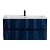 Cezares Duet Тумба под раковину подвесная 100x45,7x50h см, цвет: sapfiro DUET-N-1000-2C-SO-SPF-P