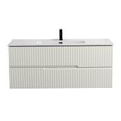 Cezares Duet Тумба под раковину подвесная 120x45,7x50h см, цвет: альпака брашированная DUET-N-1200-2C-SO-AS-P