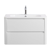 Cezares Relax Тумба под раковину подвесная 79,6x47,7x50h см, цвет: bianco lucido RELAX-800-2C-SO-BL