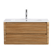 Cezares Relax Тумба под раковину подвесная 99,6x47,7x50h см, цвет: дуб карамельный RELAX-1000-2C-SO-RC-P