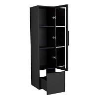 Cezares Premium Шкаф-пенал подвесной 35x38x150h см, цвет: nero opaco 55502