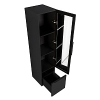 Cezares Premium Шкаф-пенал подвесной 35x38x150h см, цвет: nero opaco 55502