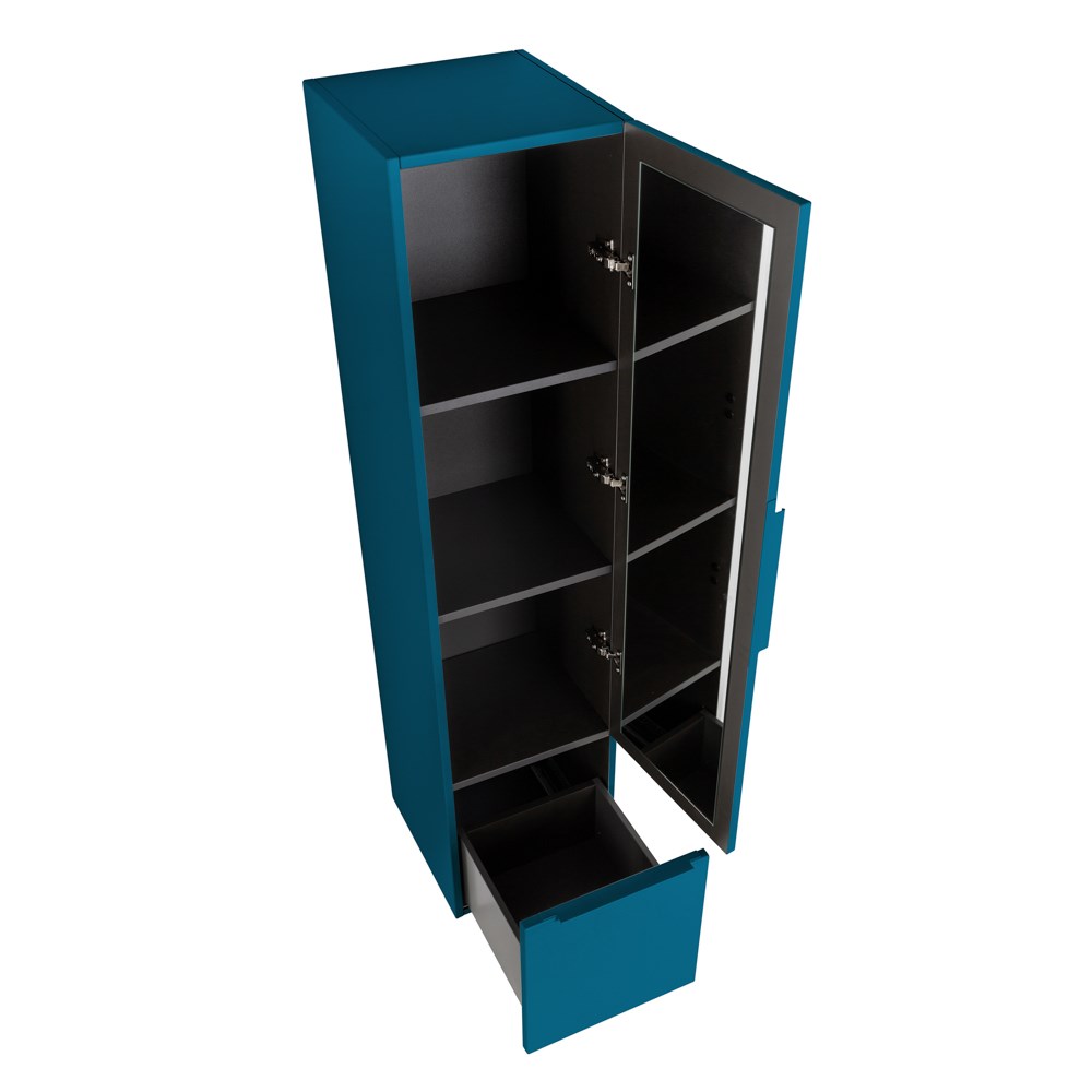 Cezares Premium Шкаф-пенал подвесной 35x38x150h см, цвет: blu petrolio 55503