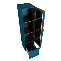 Cezares Premium Шкаф-пенал подвесной 35x38x150h см, цвет: blu petrolio 55508