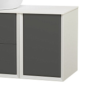 Cezares Bellagio Шкаф подвесной 35x46x48h см, цвет: grigio nuvola, bianco opaco 55303