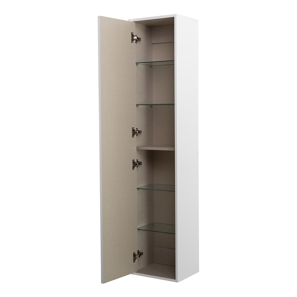 Cezares Glass Шкаф-пенал подвесной 35x27x160h см, цвет: bianco lucido 41827