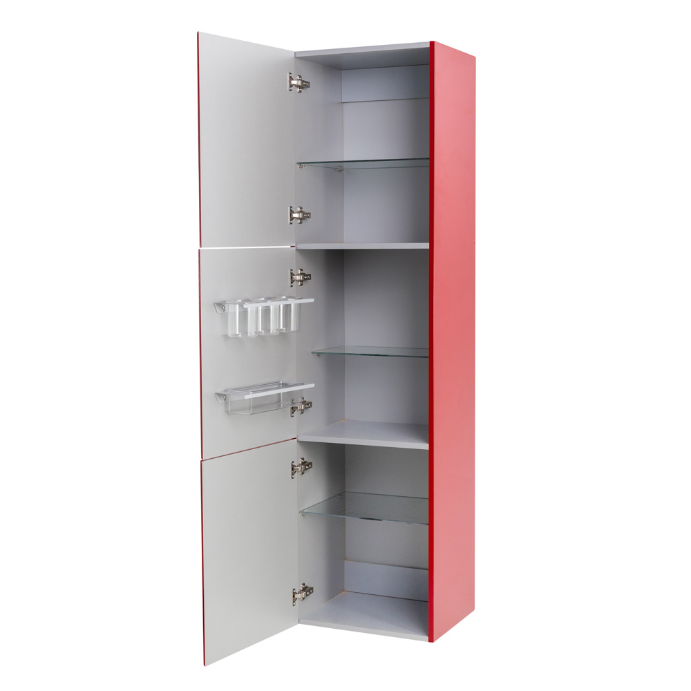 Cezares Шкаф-пенал подвесной 45x38x170h см, цвет: rosso 53099