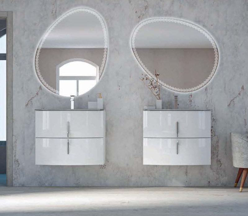 Cezares Зеркало подвесное с подсветкой 75x98h см 44777