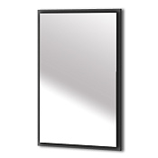 Cezares Tiffany Зеркало подвесное с подсветкой 59x90h см, с антизапотеванием, цвет: nero grafite 45041