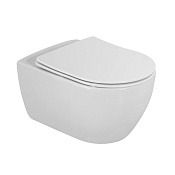 Cezares Comfort Чаша подвесного унитаза 37,1x52,4 см, безобод., смыв каскадный, цвет: белый глянец CZR-191-TH