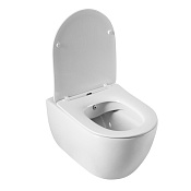 Cezares Comfort Чаша подвесного унитаза 37,1x52,4 см, безобод., смыв каскадный, цвет: белый глянец CZR-191-TH/BS