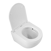 Cezares Relax Унитаз подвесной безободковый 36,5x49 см, смыв торнадо, цвет: белый глянцевый CZR-38088-49-TH-TOR/SC