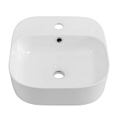 Cezares Раковина чаша 39х39,5 см, с переливом, цвет: белый глянцевый CZR-6615