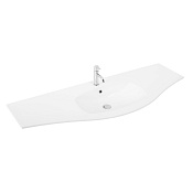 Cezares Раковина накладная 137,4x51,5 см, с переливом, с 1 отверстием, цвет: bianco 50155