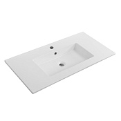 Cezares Plane Раковина накладная 101x46 см, с переливом, с 1 отверстием, цвет: белый глянцевый CZR-8002-100