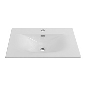 Cezares Molveno Раковина накладная 71x46 см, с переливом, с 1 отверстием, цвет: белый глянцевый CZR-8099-70