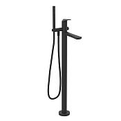 Gessi Ventaglio Внешняя часть напольного смесителя, излив - 80.8 см, цвет: matte black 72028#299