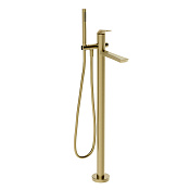 Gessi Ventaglio Внешняя часть напольного смесителя, излив - 80.8 см, цвет: brushed brass  PVD 72028#727